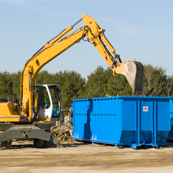 what size residential dumpster rentals are available in McConnells SC